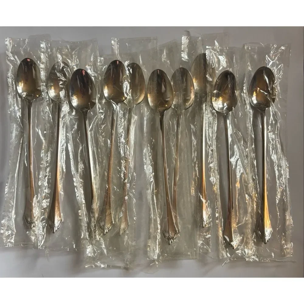 Rare~ Oneida Community Belcourt Silverplate Iced Tea Spoon ~ New